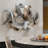 47.2" Large Modern 3D Metal Wall Decor Abstract Geometric Overlapping Art Living Room