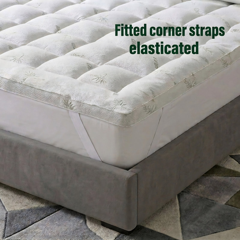 Bamboo 1000GSM 10cm Mattress Topper, Double (4'6)