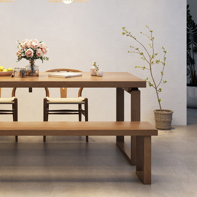 Table de salle à manger Burlywood, H 29,53 po x L 55,12 po x l 27,56 po