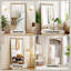 Miroir pleine grandeur avec cadre en bois artificiel, miroir élégant pour la chambre à coucher