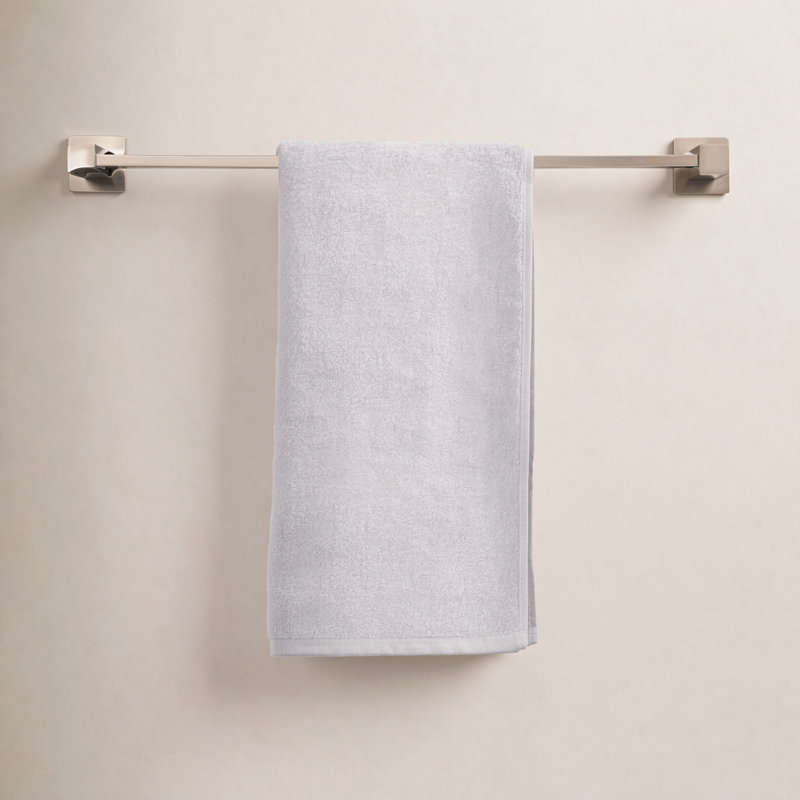 Porte-serviettes mural 20 po Cube Bathroom, Nickel brossé