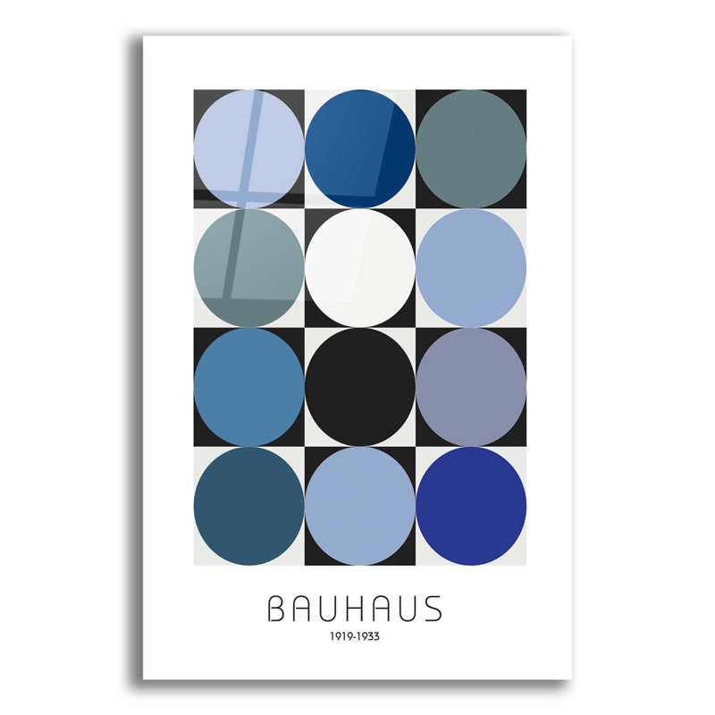 Bauhaus 6 sur plastique / acrylique par Design Fabrikken, H 16 po x l 12 po x P 0,13 po