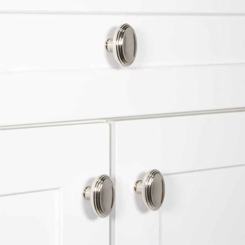 Anneau Oval Knob, Polished Nickel