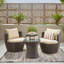 2 - Person Patio Conversation Set with Cushions-2035356265