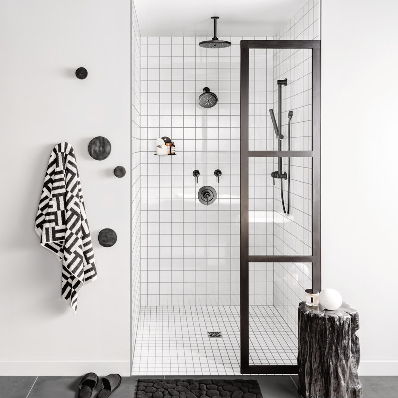 Align ExactTemp Tub/Shower Trim Kit without Valve, Matte Black