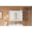 Pharmacie, armoire à miroir murale 35 pouces avec tablettes réglables, rangement pour chambre à coucher