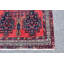 Tapis décoratif en laine de conception unique rouge noué à la main des années 1990 de 3 pi 4 po x 5 pi 1 po Brixley