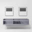 Geneva 80 in W x 22 in D Double Bath Vanity and 30 in LED Mirrors-1390836631