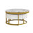 Modern Round Nesting Coffee Table Set with Drawers and Versatile Functionality