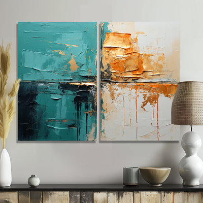 Towerside - Turquoise, art mural