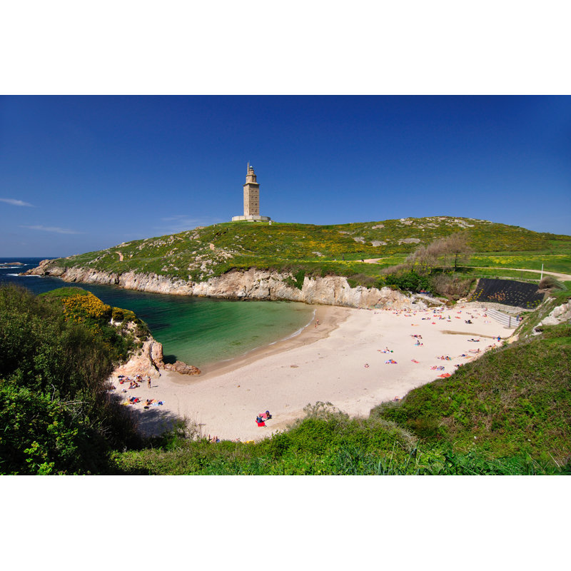 Tower Of Hercules - Wrapped Canvas Print, 30cm H x 46cm W x 3.8cm D