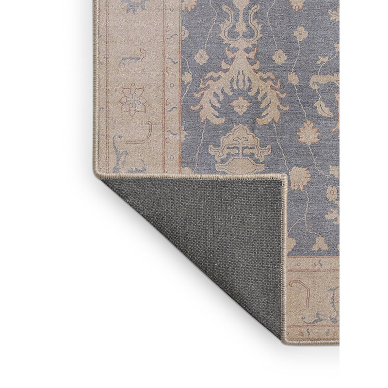 Tapis oriental brun / bleu Seller, Tapis de couloir 2 pi x 5 pi