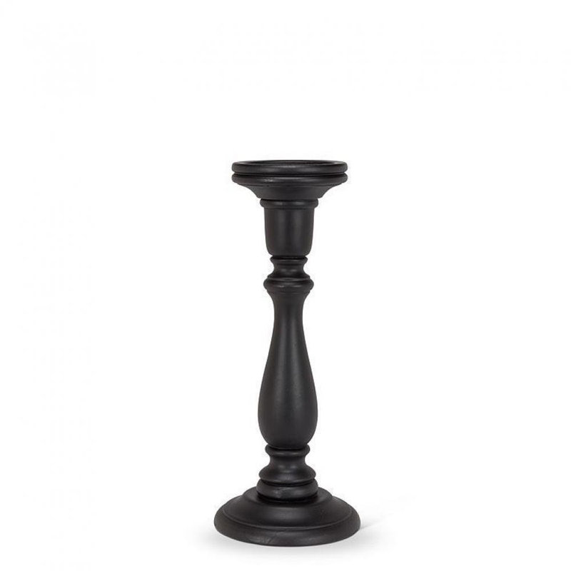 Pilier de table, Noir, H 14,5 po x l 6 po x P 6 po