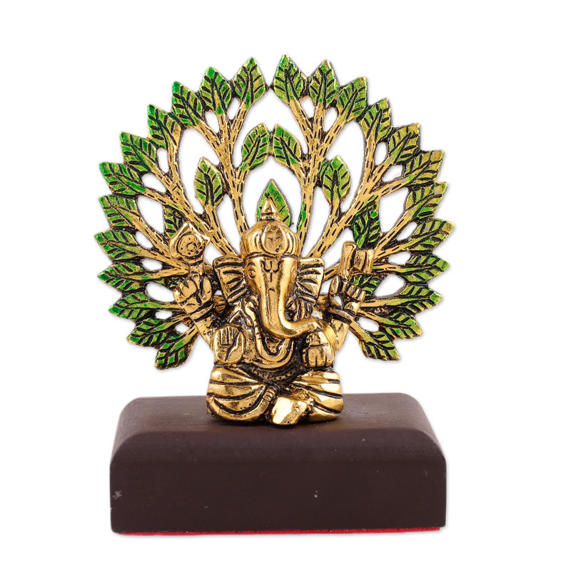  Handmade Ganesha In Calmness Aluminum Sculpture
