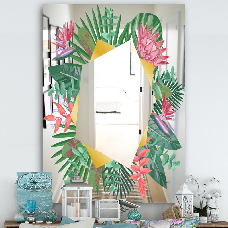 Miroir d'appoint Efflorescent Abundance, H 39,4 po x l 29,5 po