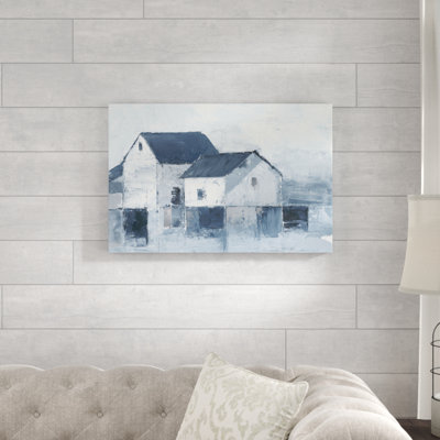 " Indigo Barns I " Acrylic Painting