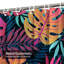 Rideau de douche imperméable à motif floral de palmier tropical avec 12 crochets-1067259802
