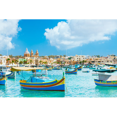 Marsaxlokk Harbor - Wrapped Canvas Print
