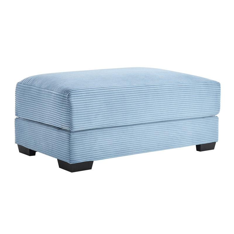 Velours côtelé bleu 28 avec design ergonomique, coussins en éponge douce et combinaisons de sièges modulaires: confortable avec structure assortie en option