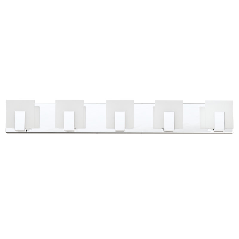 LED Chrome Vanity Light Bathroom Light Fixture, 5