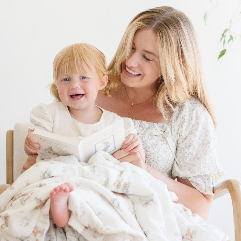 Peter Rabbit Muslin/Lush Blanket