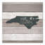 Art textuel sur toile tendue North Carolina
