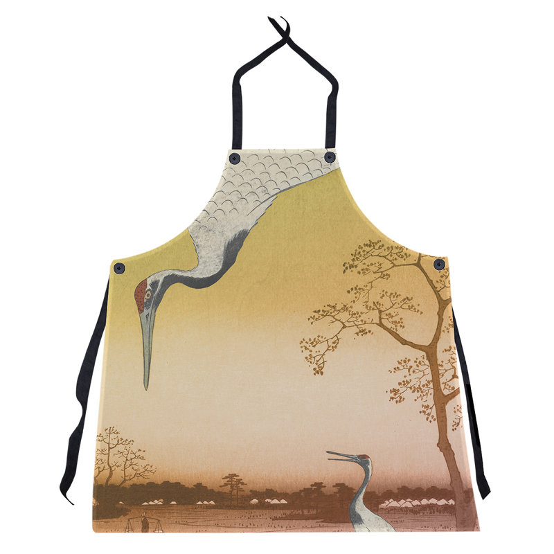 Bib Apron, Orange Ombre/Pink