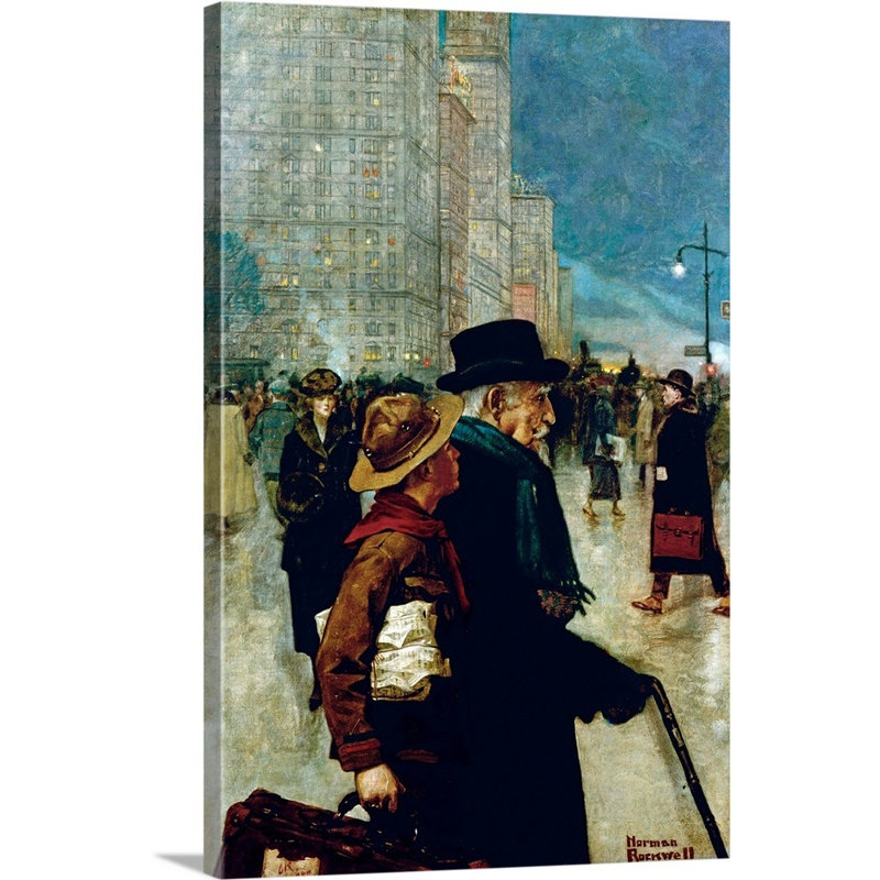 Art mural sur toile Norman Rockwell, Toile tendue, H 18 po x l 12 po x P 1,25 po