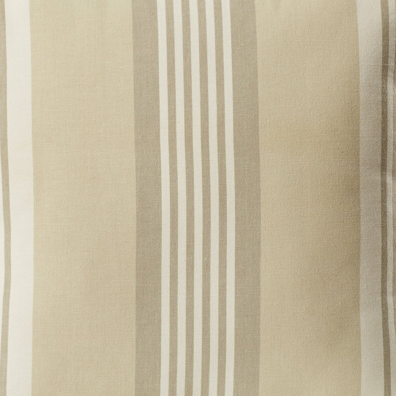 Cabana Striped Reversible Throw Pillow, 18", Linen Grey