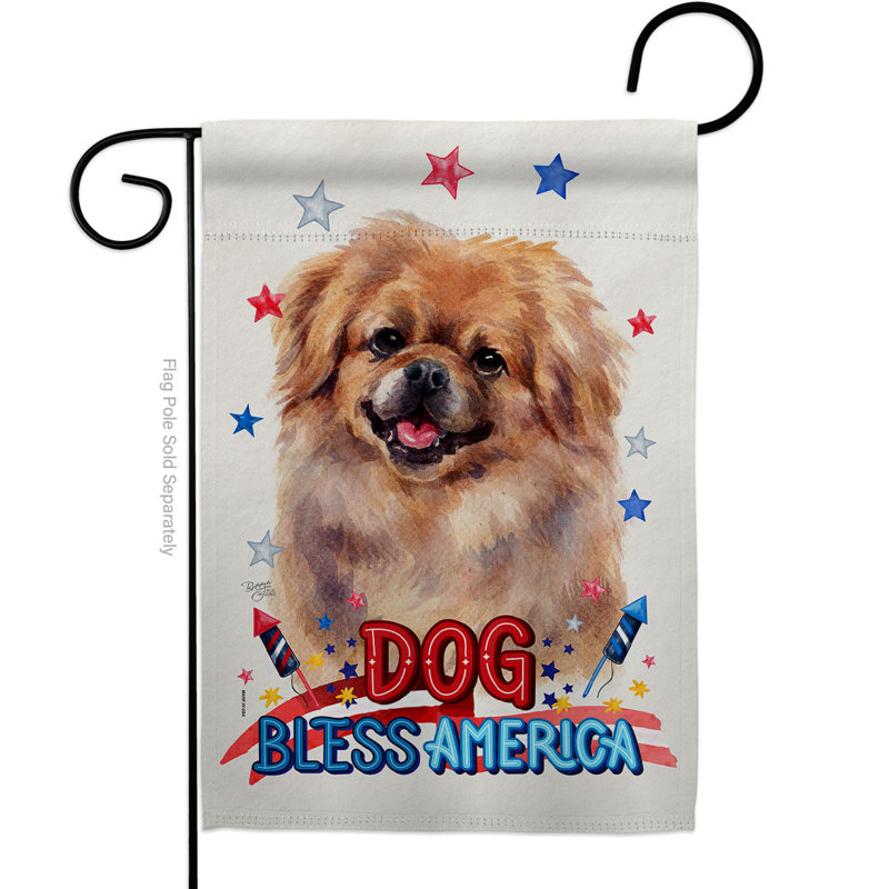 Drapeau de jardin à 2 côtés en polyester 18 x 13 po