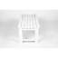 Banc Adirondack sans dossier avec texture en bois, siège en bois de poly pour patio, cour arrière, balcon, résistant aux intempéries avec protection UV-596188102