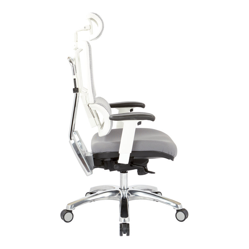 Chaise de travail ergonomique Pro-Line II, Gris acier / blanc
