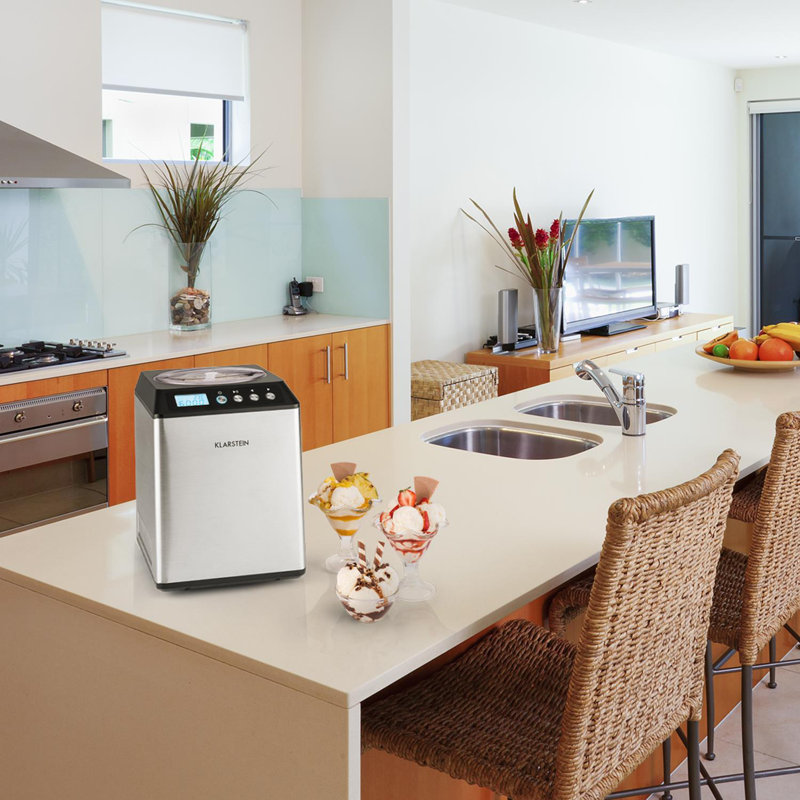 Vanilly Sky Family 2.5 L Ice Cream Maker, Silver