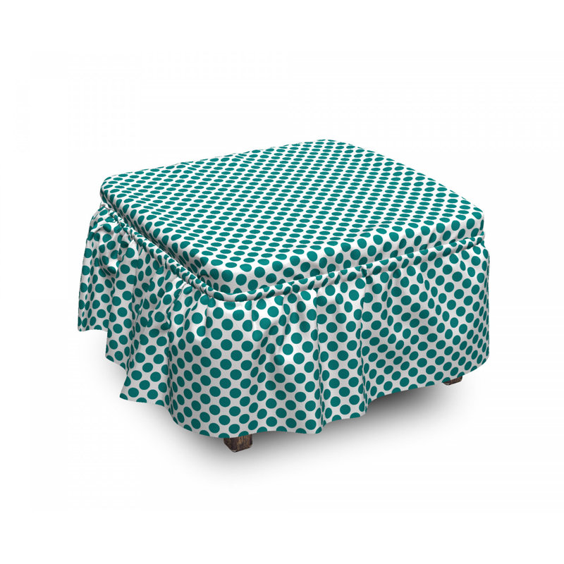 Ensemble de housse pour repose-pieds à coussins carrés pour boîte 2 pièces design vibrant