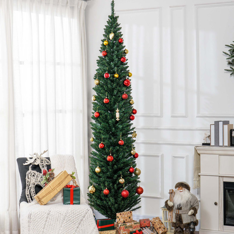 Arbre de Noël artificiel 8 pi avec 618 branches et un pied en plastique
