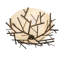 Branches 4 - Light Semi Flush Mount