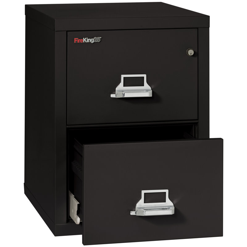 Fireproof 2 - Drawer File Cabinet, Black