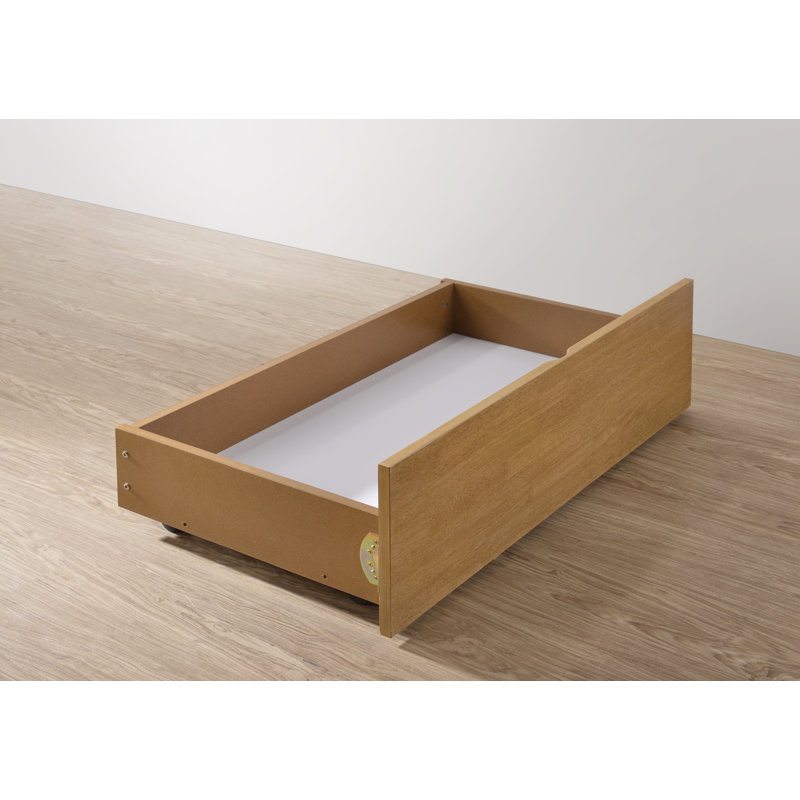 Ruelas Solid Wood Underbed Storage Drawers, Oak 