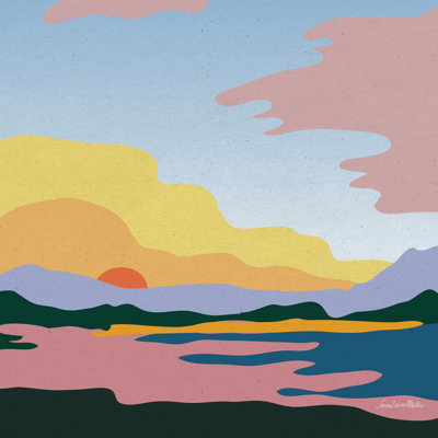 «Hills and Valleyys III» par Sara Zieve Miller, reproduction d'art sur toile tendue