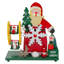 9.5" Red and Green Santa Claus Wonderland Christmas Musical Tabletop Decor