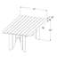 Solene Outdoor Teak Dining Table-1960524089