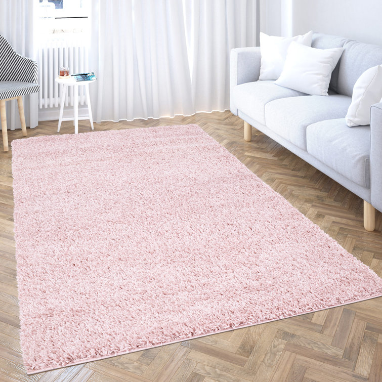 Abilene Shaggy Pink Rug