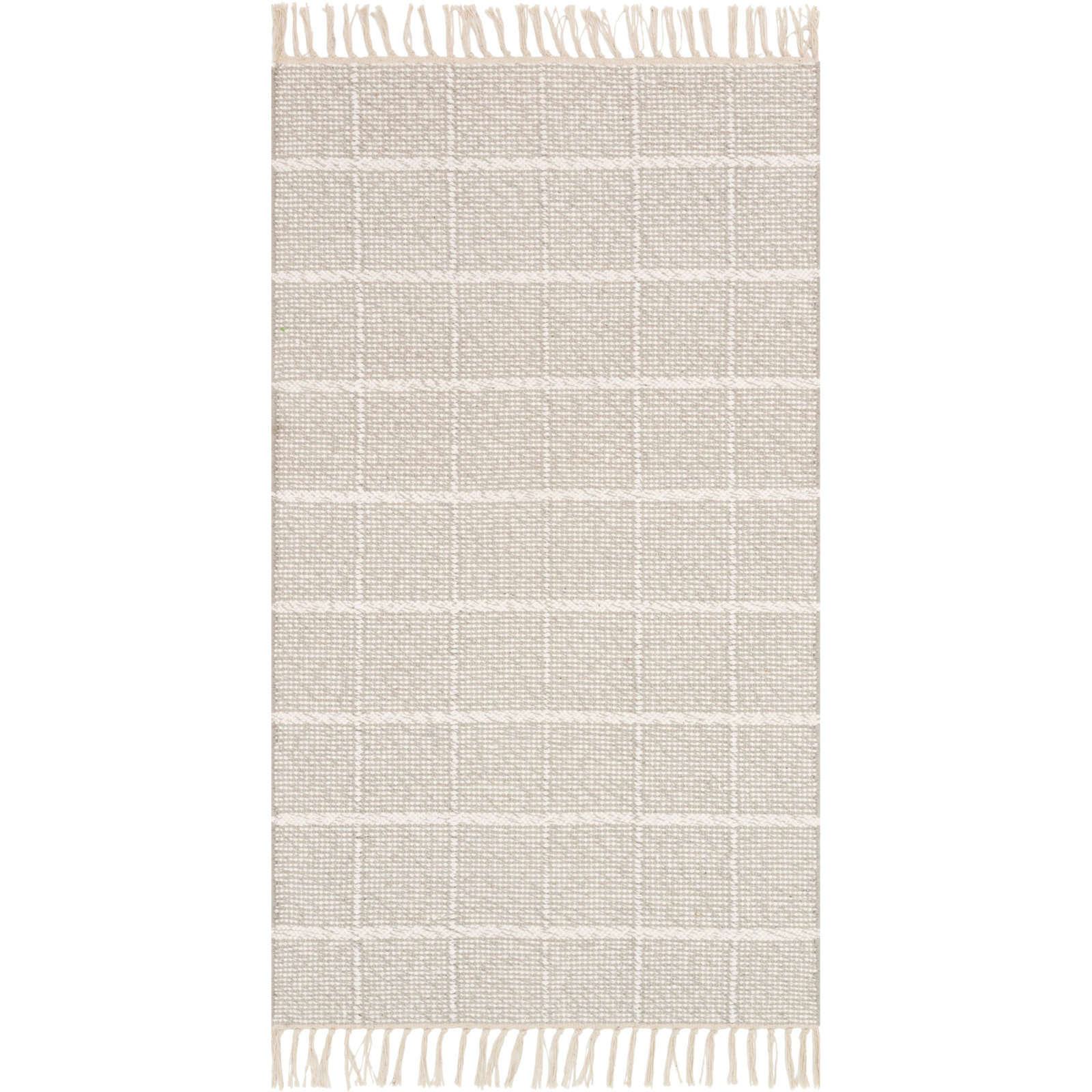 Alcone Ivory Hand-Loomed Geometric Rug, Rectangle 2' x 3'
