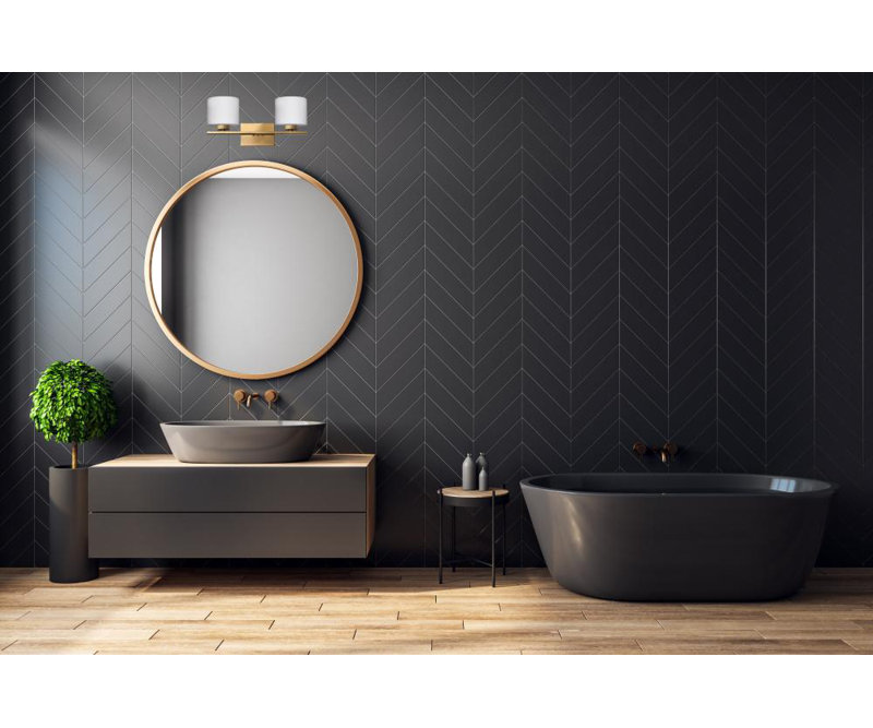 Aimilios Dimmable Vanity Light, 2, Black