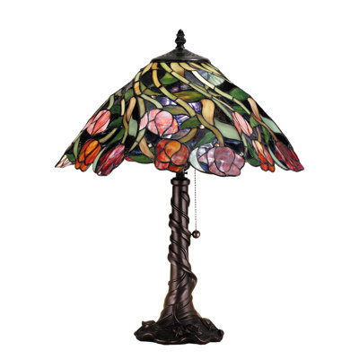 21"H Spiral Tulip Table Lamp