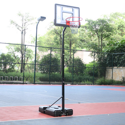 Adjustable Height 6.88-8.5 Ft. Portable Full-Size Basketball Hoop