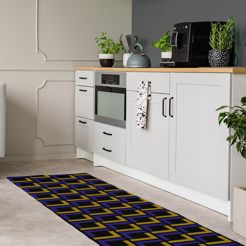 Tapis de couloir noir