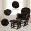 Chaise berçante avec repose-pieds Cunegunda-750039233