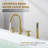 Sundale Cross Handles Deck-Mount Roman Tub Faucet with Handshower-106451131