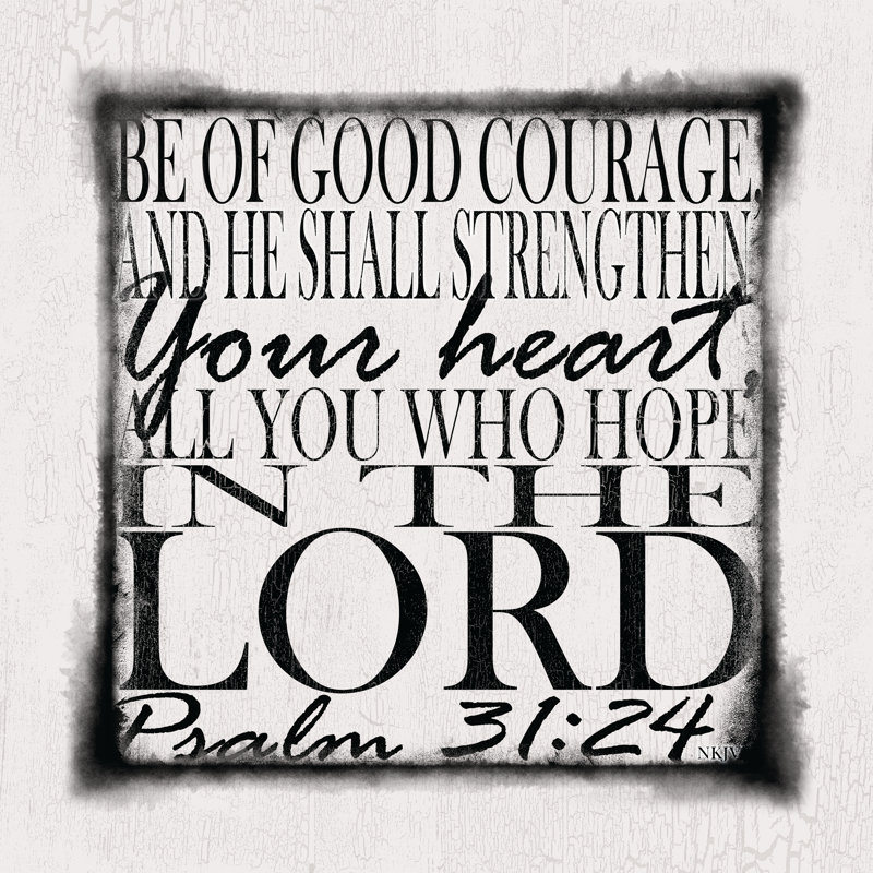 Good Courage 3 - Wrapped Canvas Print, 30cm H x 30cm W x 3.8cm D